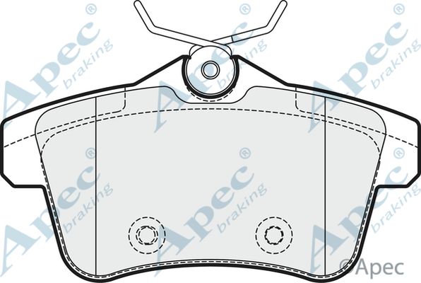 APEC BRAKING Bremžu uzliku kompl., Disku bremzes PAD1741